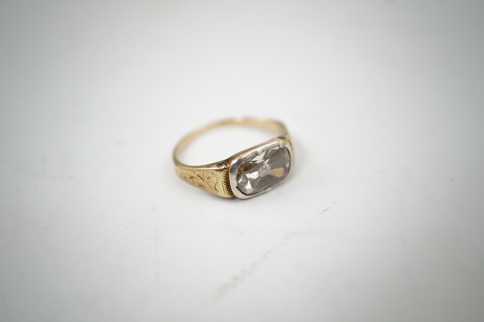 A rare Georgian/early Victorian diamond ring, first half 19th century